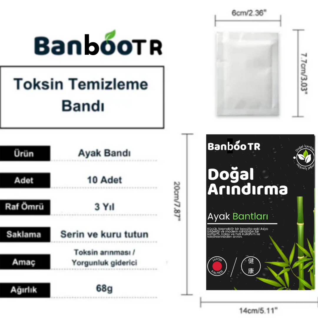 Banbootr®️ ayak detoks zindelik bandı